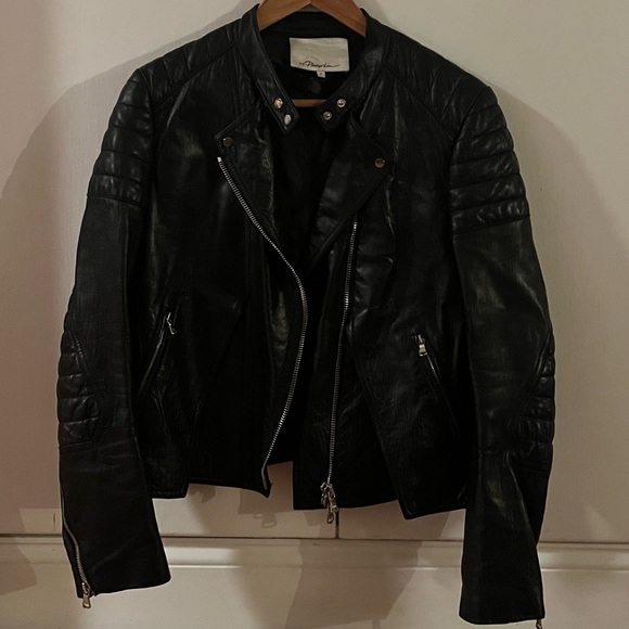 Philip Lim leather moto jacket - Picture 2 of 6
